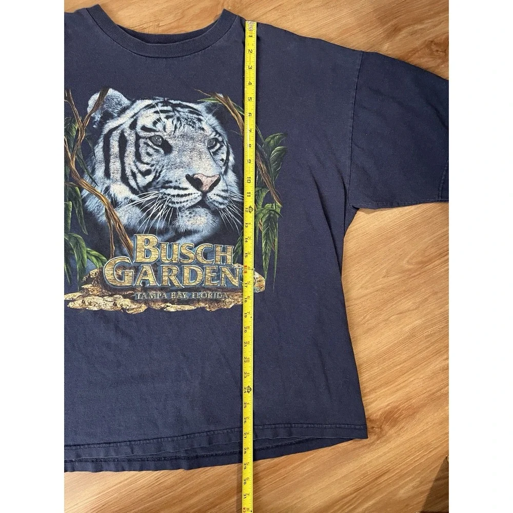 Vintage Busch Gardens Bengal Tiger Tee Shirt‎ Nature Graphic T Size XL